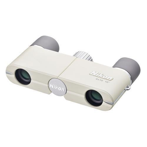 【ラッピング可】【即日発送】【新品 箱不良・シュリンク破れ品】NIKON ニコン 双眼鏡 遊 4X10D CF YU4X10DCFIW アイボリーホワイト