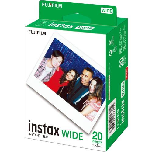 【ラッピング可】【メール便発送】【即日発送】【新品 箱不良・シュリンク破れ品】FUJIFILM 富士フイルム チェキフィルム instax WIDE Film 20枚入