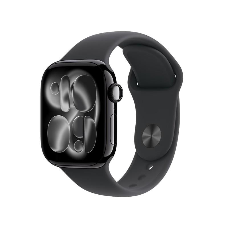 【ラッピング可】【即日発送】【新品 箱不良・シュリンク破れ品】Apple アップル Watch Series 11 GPSモデル 42mm MEQT4J/A ジェットブラック・ブラックスポーツバンド S/M