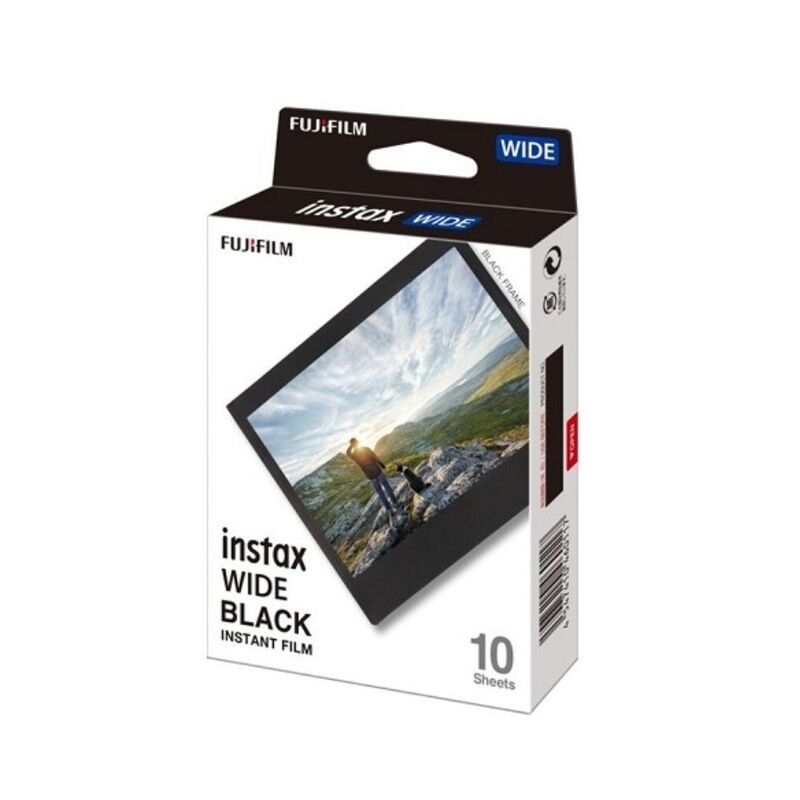 【新品】FUJIFILM 富士フイルム instax チェキ mini WIDE Film ブラックフレーム 10枚入り