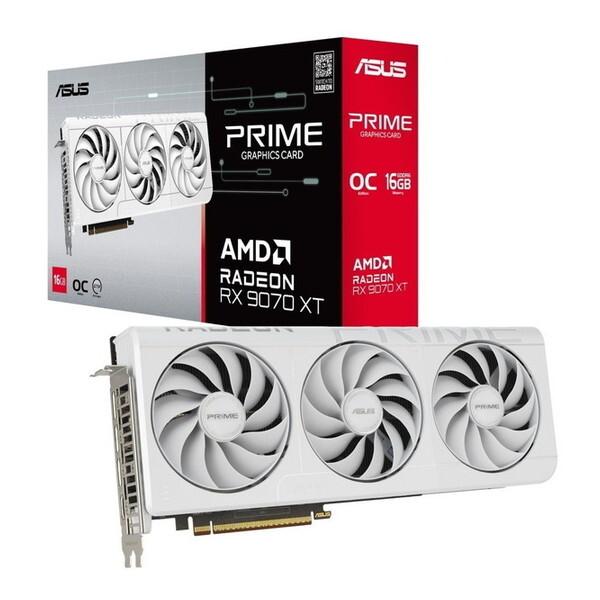 【ラッピング可】【即日発送】【新品】ASUS エイスース グラフィックボード PRIME RX9070XT O16G WHITE ホワイト