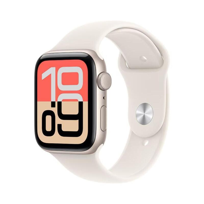 【ラッピング可】【即日発送】【新品 箱不良・シュリンク破れ品】Apple Watch SE 3 GPSモデル 44mm MEHG4J/A スターライトスポーツバンド S/M