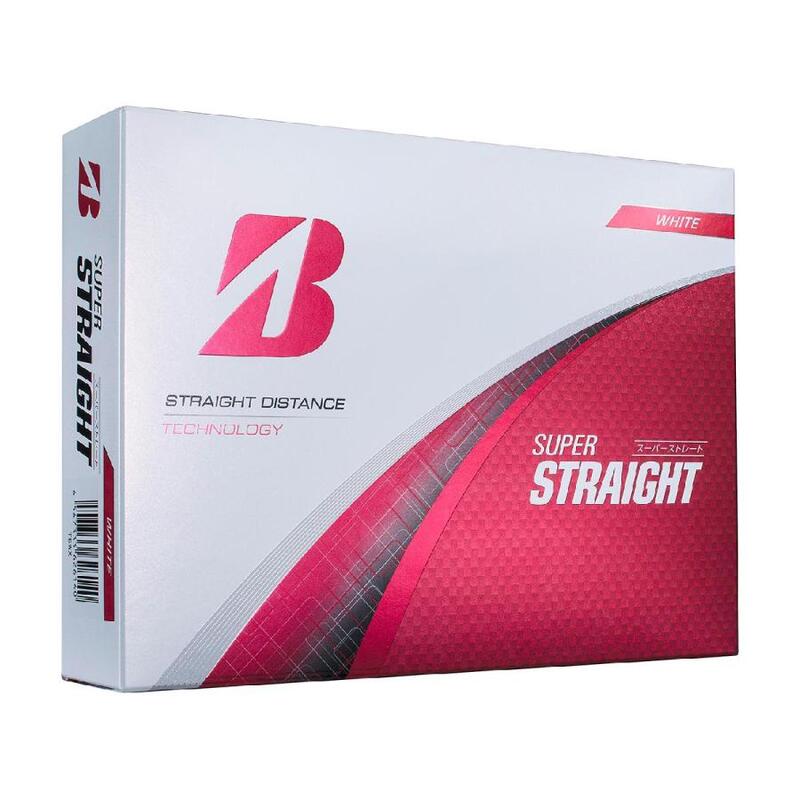 【ラッピング可】【即日発送】【新品】BRIDGESTONE ブリヂストン ゴルフボール BRIDGESTONE GOLF SUPER STRAIGHT 2025年モデル ホワイト