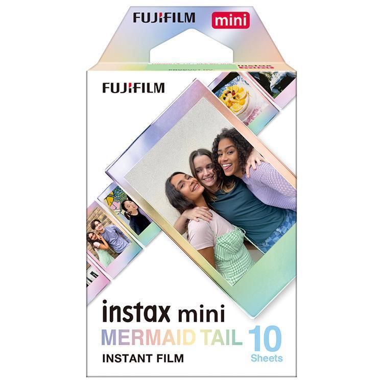 【ラッピング可】【メール便発送】【即日発送】【新品 箱不良・シュリンク破れ品】FUJIFILM 富士フイルム チェキ専用フィルム 絵柄入りフレームタイプ instax mini Film MERMAID TAIL 10枚入