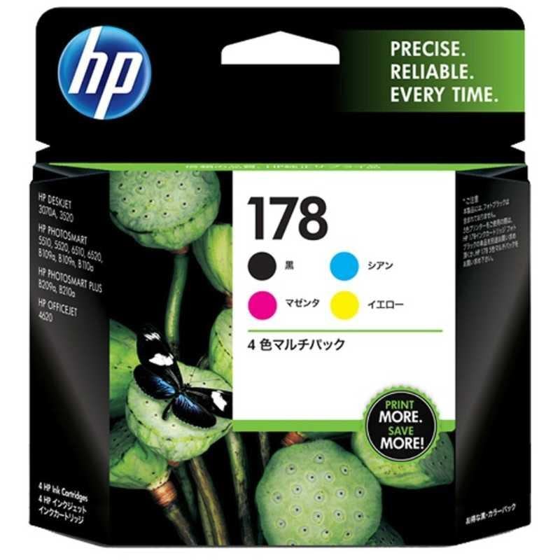 【ラッピング可】【即日発送】【新品】HP エイチピー 純正プリンターインク 178 CR281AA 4色マルチパック