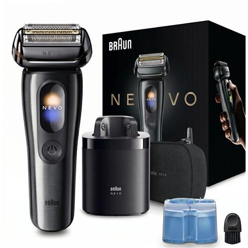 【ラッピング可】【即日発送】【新品】BRAUN ブラウン シェーバー 4枚刃 NEVO 11010C グラファイトダスク
