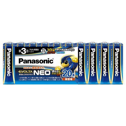 【ラッピング可】【メール便】【即日発送】【新品】Panasonic パナソニック アルカリ乾電池 エボルタNEO 単3形 20本パック LR6NJ/20SW
