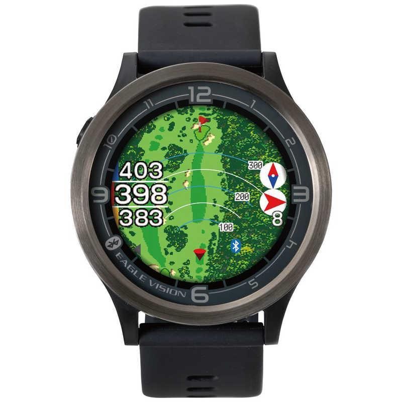 【ラッピング可】【即日発送】【新品 箱不良・シュリンク破れ品】Asahi Golf アサヒゴルフ GPS ゴルフナビゲーション ウォッチ EAGLE VISION ACE PRO EV-337BK 黒