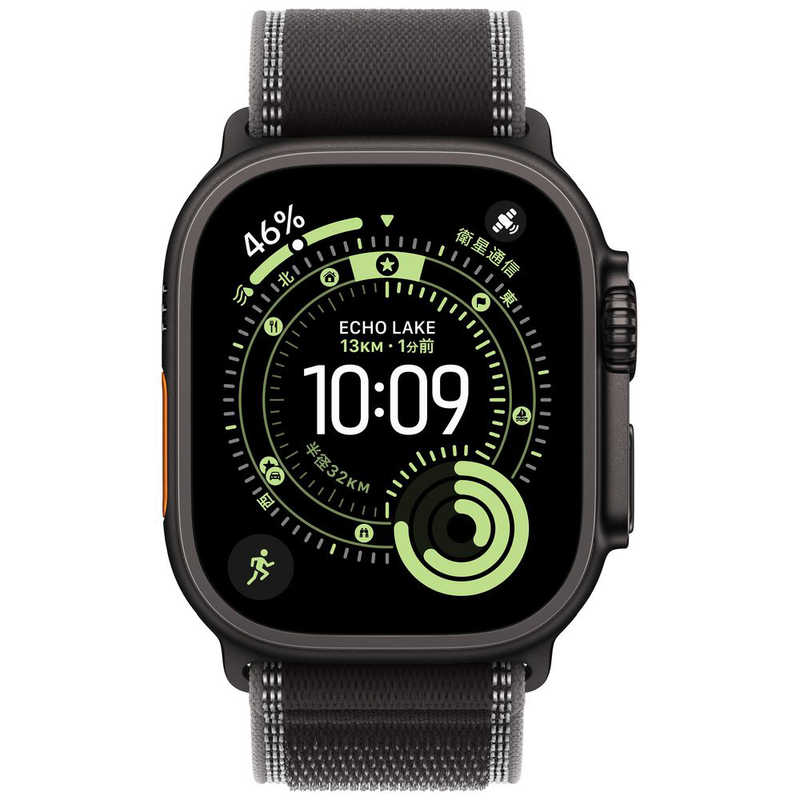 【ラッピング可】【即日発送】【新品】Apple アップル Watch Ultra 3 GPS+Cellularモデル 49mm MF1D4J/A ブラック・ブラック チャコールトレイルループ S/M