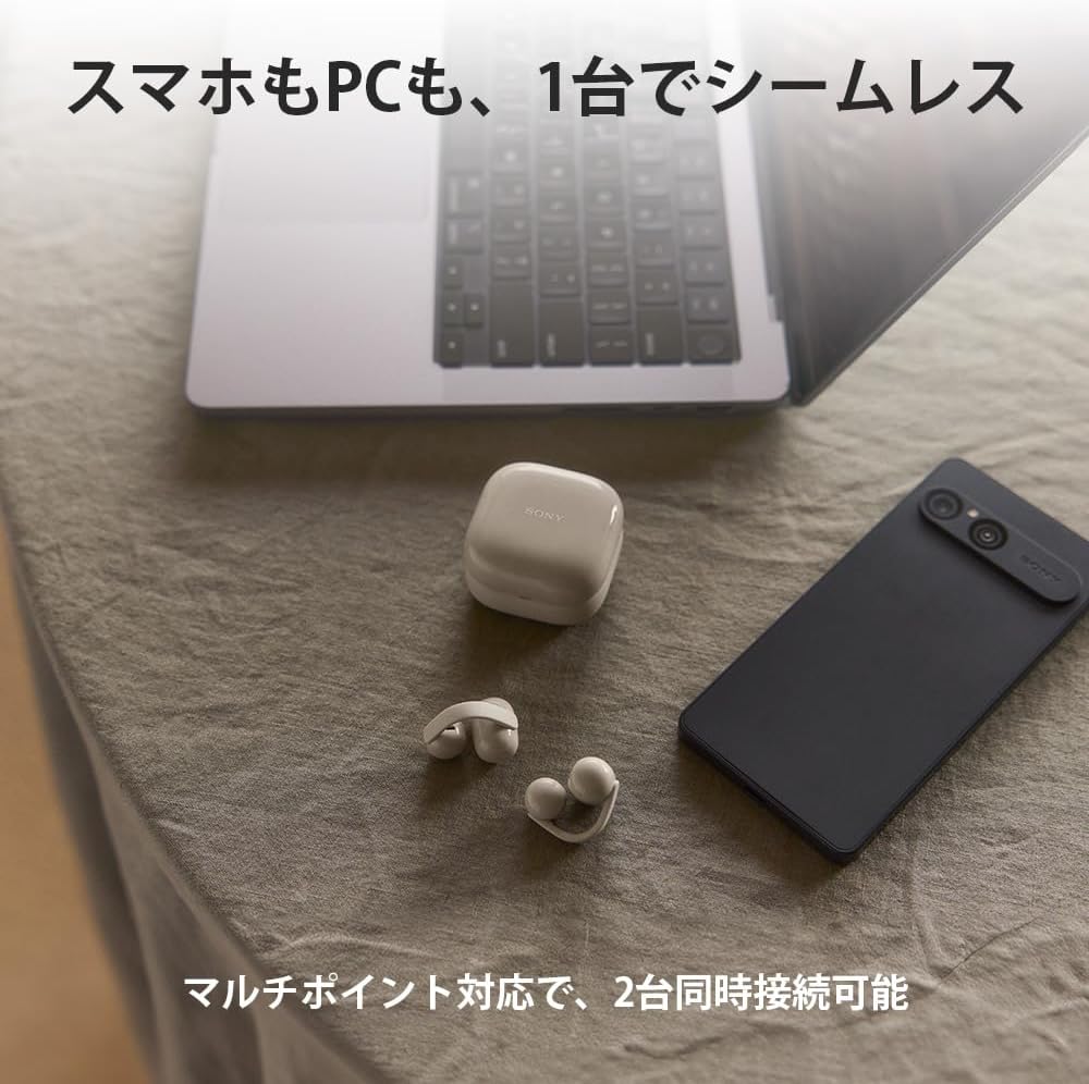 【ラッピング可】【即日発送】【新品】SONY ソニー ワイヤレスイヤホン LinkBuds Clip WF-LC900 G グリーン
