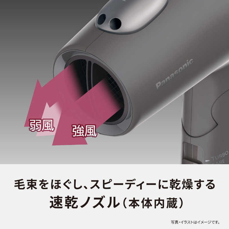 【ラッピング可】【即日発送】【新品】Panasonic パナソニック ヘアドライヤー EH-NE7N-H ダークグレー