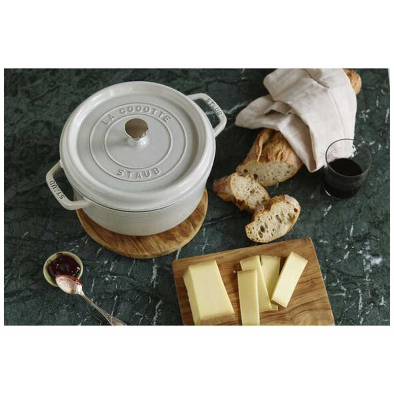 【ラッピング可】【即日発送】【新品】STAUB ストウブ 鍋 ストウブ ピコ・ココットラウンド 18cm 40509-484 グレー