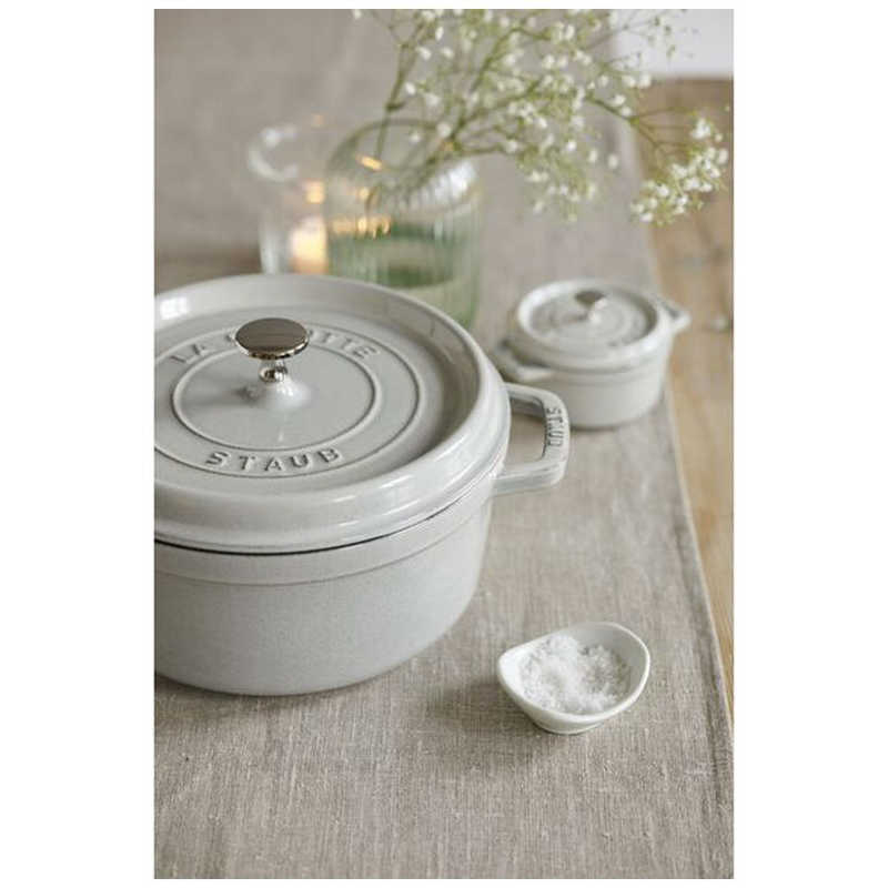 【ラッピング可】【即日発送】【新品】STAUB ストウブ 鍋 ストウブ ピコ・ココットラウンド 18cm 40509-484 グレー