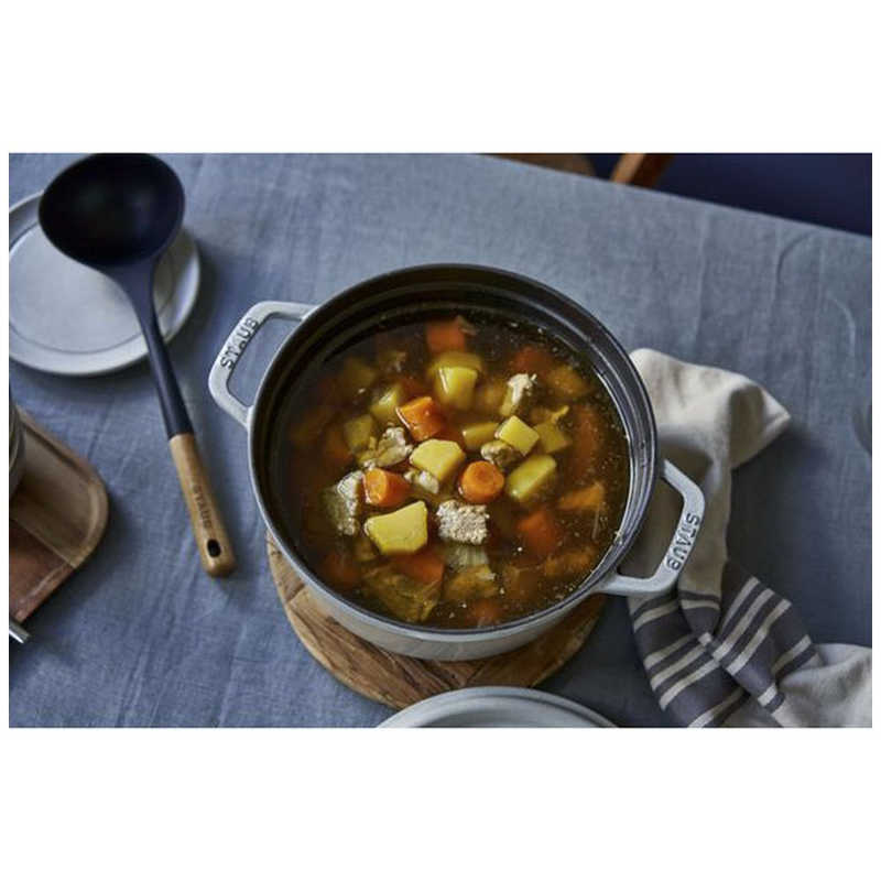 【ラッピング可】【即日発送】【新品】STAUB ストウブ 鍋 ストウブ ピコ・ココットラウンド 18cm 40509-484 グレー
