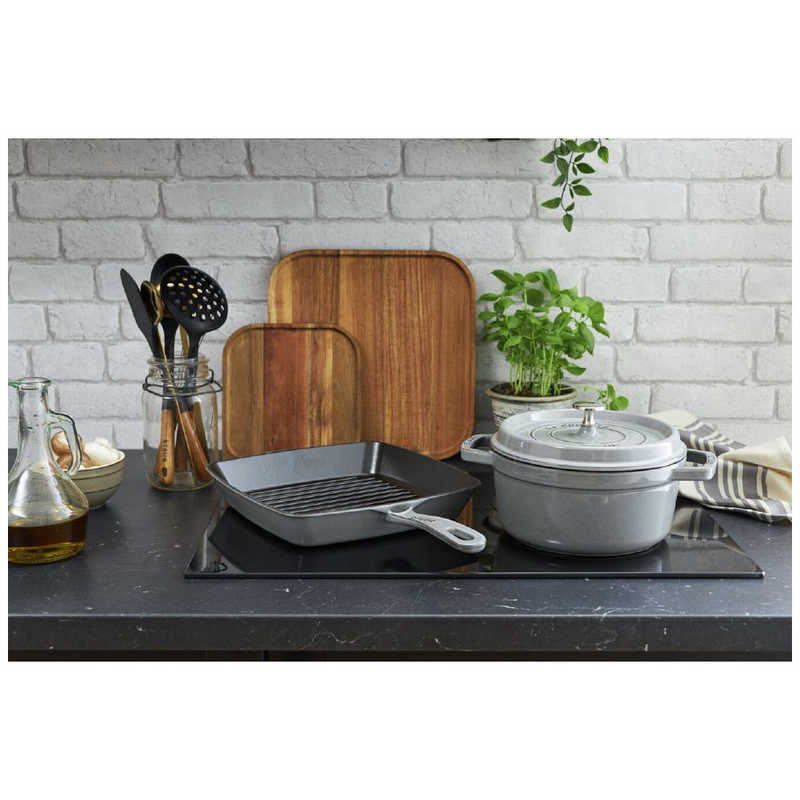 【ラッピング可】【即日発送】【新品】STAUB ストウブ 鍋 ストウブ ピコ・ココットラウンド 18cm 40509-484 グレー