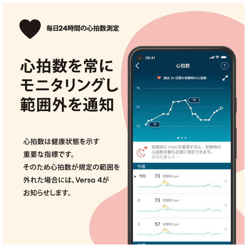 【ラッピング可】【即日発送】【新品】Fitbit フィットビット スマートウォッチ Fitbit Versa 4 ビートジュース/カッパーローズアルミニウム