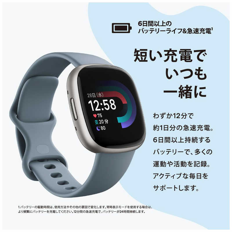 【ラッピング可】【即日発送】【新品】Fitbit フィットビット スマートウォッチ Fitbit Versa 4 ビートジュース/カッパーローズアルミニウム
